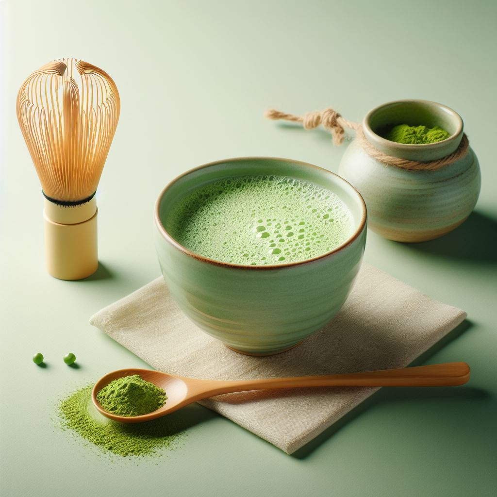 fondo té de matcha